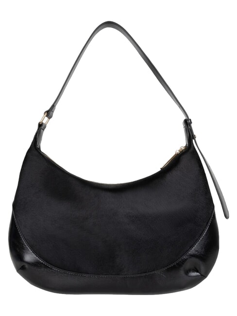 APOLLINE Bolso de hombro de piel negro - Bolsos Mujer