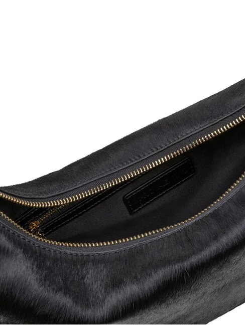 APOLLINE Bolso de hombro de piel negro - Bolsos Mujer