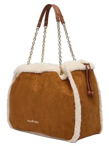 MAX Bolso de hombro con cadena cuero/crudo - Bolsos Mujer