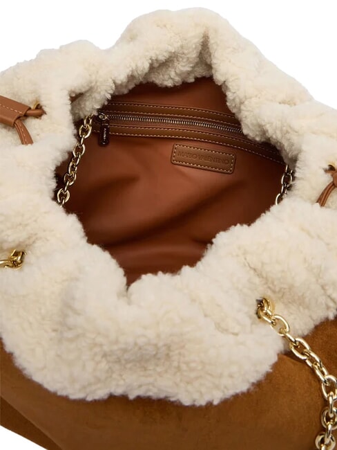 MAX Bolso de hombro con cadena cuero/crudo - Bolsos Mujer