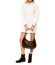 MARIO VALENTINO APOLLINE Bolso de hombro de piel caf&eacute;" - Bolsos Mujer - 6