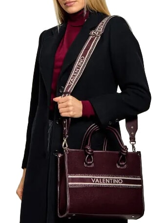 WINTER AELLA Bolso de mano con correa para el hombro. Burdeos - Bolsos Mujer