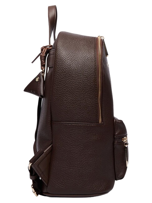 MAURY Mochila con bolsillo frontal caf&eacute;" - Bolsos Mujer