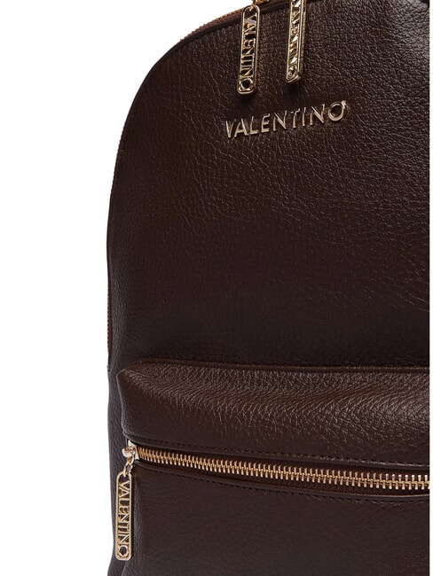 MAURY Mochila con bolsillo frontal caf&eacute;" - Bolsos Mujer