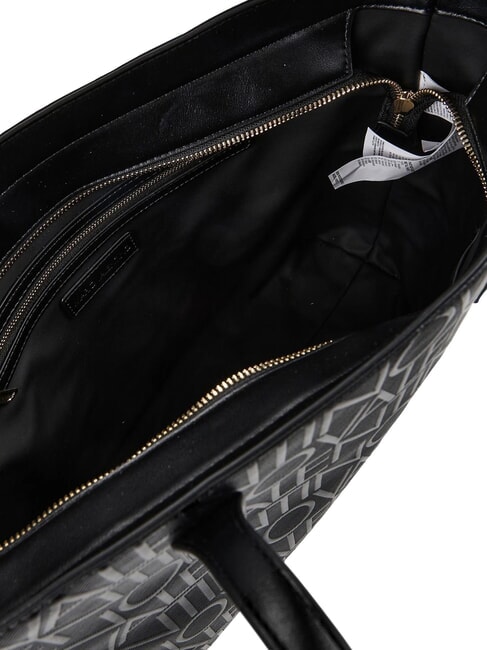 GYNEVRA RE Bolso de compras de hombro negro - Bolsos Mujer