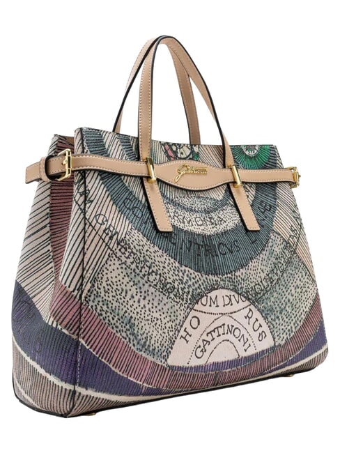 PLANETARIUM Bolso de mano con correa para el hombro y cartera. acuarela/beige - Bolsos Mujer