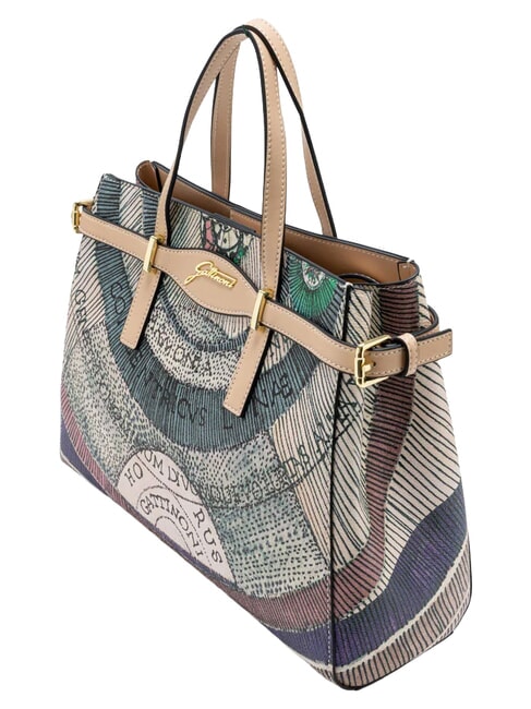 PLANETARIUM Bolso de mano con correa para el hombro y cartera. acuarela/beige - Bolsos Mujer