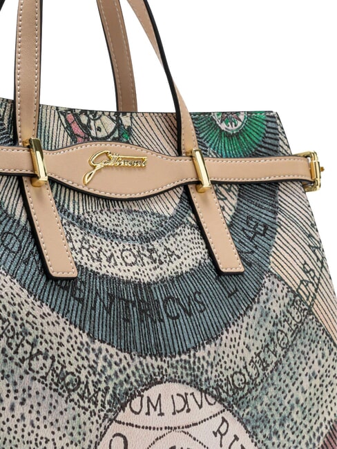 PLANETARIUM Bolso de mano con correa para el hombro y cartera. acuarela/beige - Bolsos Mujer