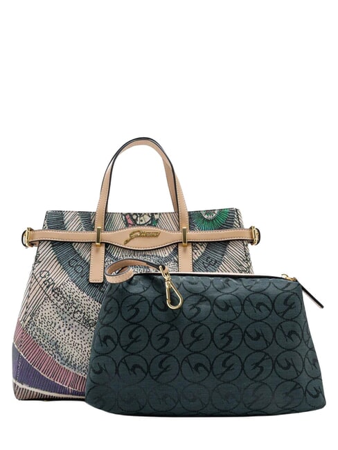PLANETARIUM Bolso de mano con correa para el hombro y cartera. acuarela/beige - Bolsos Mujer