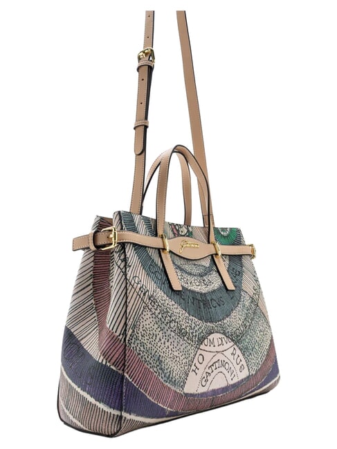 PLANETARIUM Bolso de mano con correa para el hombro y cartera. acuarela/beige - Bolsos Mujer