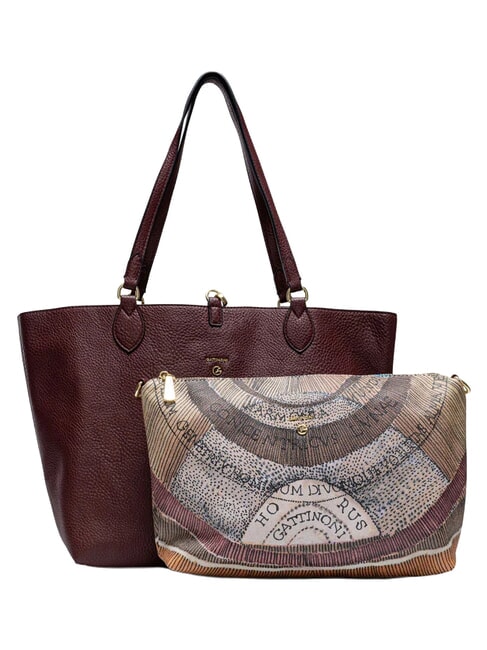 PLANETARIUM Comprador de doble cara salvaje/burdeos - Bolsos Mujer