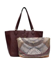 GATTINONI PLANETARIUM Comprador de doble cara salvaje/burdeos - Bolsos Mujer - 5