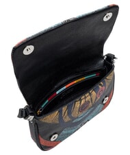 GATTINONI PLANETARIUM Minibolso de hombro con correa para el hombro. planeta.impresi&oacute;n negra - Bolsos Mujer - 4