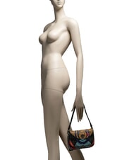GATTINONI PLANETARIUM Minibolso de hombro con correa para el hombro. planeta.impresi&oacute;n negra - Bolsos Mujer - 6