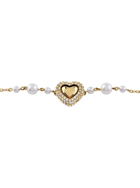 BELOVED Pulsera con dije en forma de coraz&oacute;n oro amarillo - Pulseras