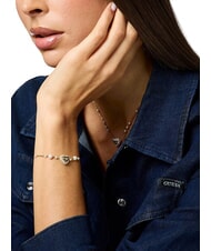 GUESS BELOVED Pulsera con dije en forma de coraz&oacute;n oro amarillo - Pulseras - 4