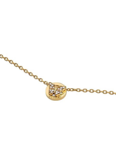 BORBOLETA Collar con colgante de mariposa oro amarillo - Collares