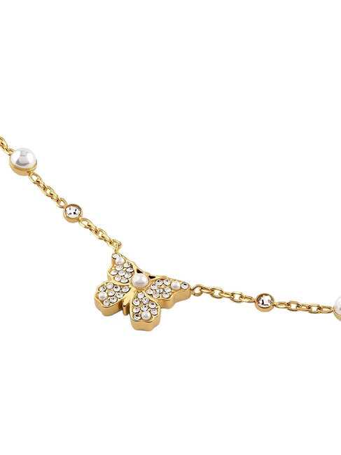 BORBOLETA Collar con colgante de mariposa oro amarillo - Collares