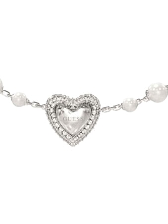 BELOVED Pulsera con dije en forma de coraz&oacute;n SILVER - Pulseras