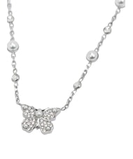 GUESS BORBOLETA Collar con colgante de mariposa SILVER - Collares - 3