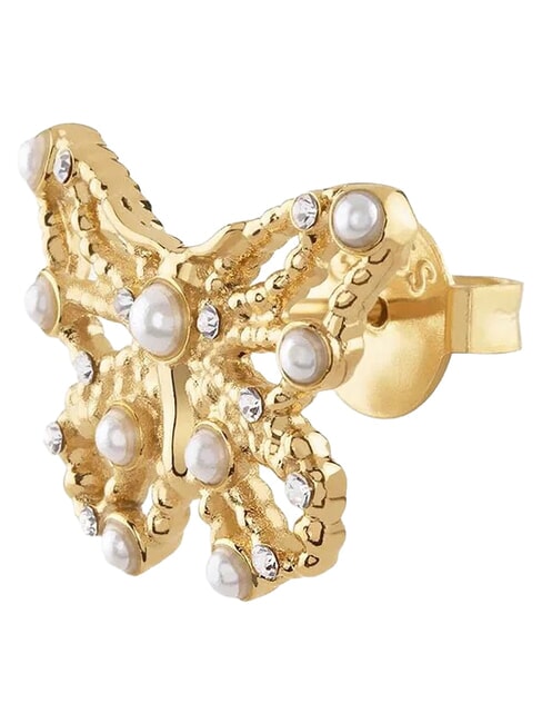 BORBOLETA pendientes de mariposa oro amarillo - Pendientes