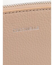 COCCINELLE ROUNDED ENVELOPE Bolso de mano de cuero rosetas - Bolsos Mujer - 4