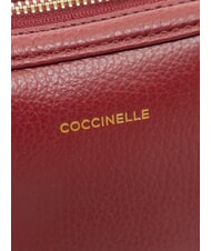 COCCINELLE ALPHA Minibolso de hombro, de piel. grosella - Bolsos Mujer - 4