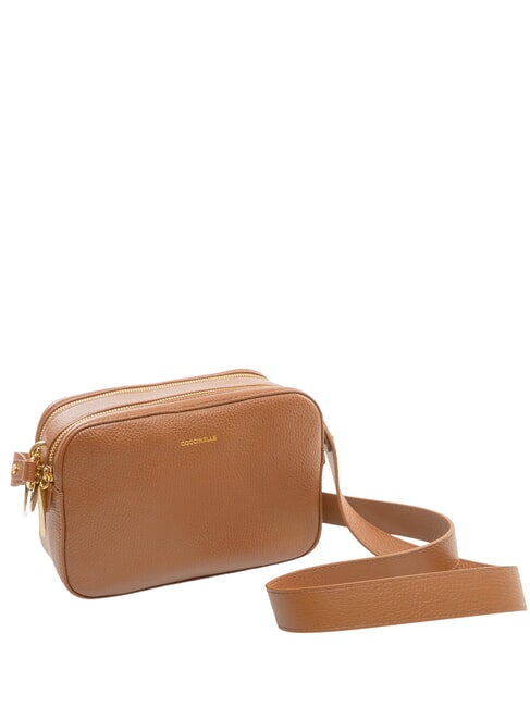 ALPHA Minibolso de hombro, de piel. co&ntilde;ac - Bolsos Mujer