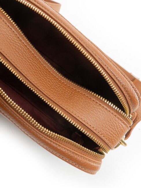 ALPHA Minibolso de hombro, de piel. co&ntilde;ac - Bolsos Mujer
