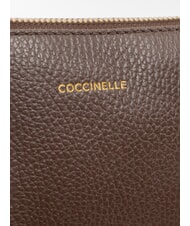 COCCINELLE ALPHA Bolsa de compras de cuero morena - Bolsos Mujer - 4