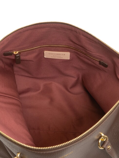 ALPHA Bolsa de compras de cuero morena - Bolsos Mujer