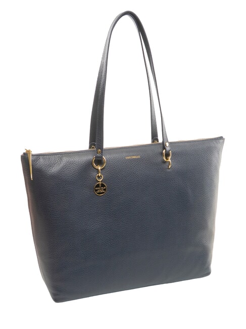 ALPHA Bolsa de compras de cuero azul medianoche - Bolsos Mujer