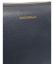COCCINELLE ALPHA Bolsa de compras de cuero azul medianoche - Bolsos Mujer - 4