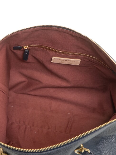 ALPHA Bolsa de compras de cuero azul medianoche - Bolsos Mujer