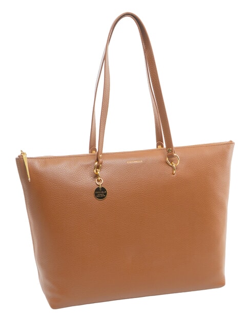 ALPHA Bolsa de compras de cuero co&ntilde;ac - Bolsos Mujer