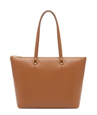 COCCINELLE ALPHA Bolsa de compras de cuero co&ntilde;ac - Bolsos Mujer - 3