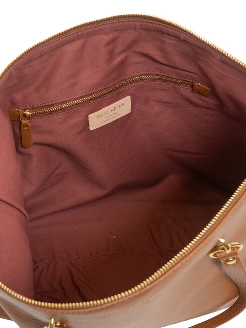 ALPHA Bolsa de compras de cuero co&ntilde;ac - Bolsos Mujer