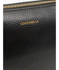 COCCINELLE ALPHA Bolsa de compras de cuero negro - Bolsos Mujer - 4