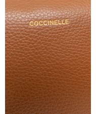COCCINELLE ALPHA Mochila de cuero co&ntilde;ac - Bolsos Mujer - 4