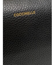 COCCINELLE ALPHA Mochila de cuero negro - Bolsos Mujer - 4