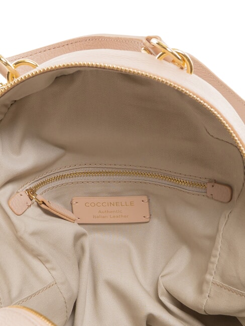 ALPHA Mochila de cuero rosetas - Bolsos Mujer
