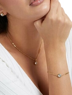 COLOR MY DAY Collar ROSA DE ORO - Collares