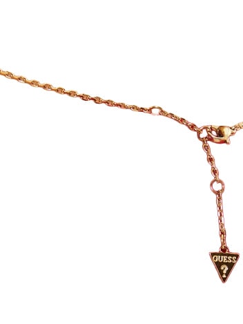 STYLISH GUESS Collar con forma de moneda y logotipo. oro amarillo - Collares
