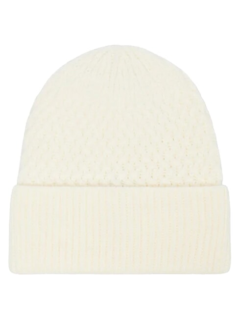 KNITTED Gorra con pu&ntilde;o y logo en el lateral. OFFWHITE - Sombreros