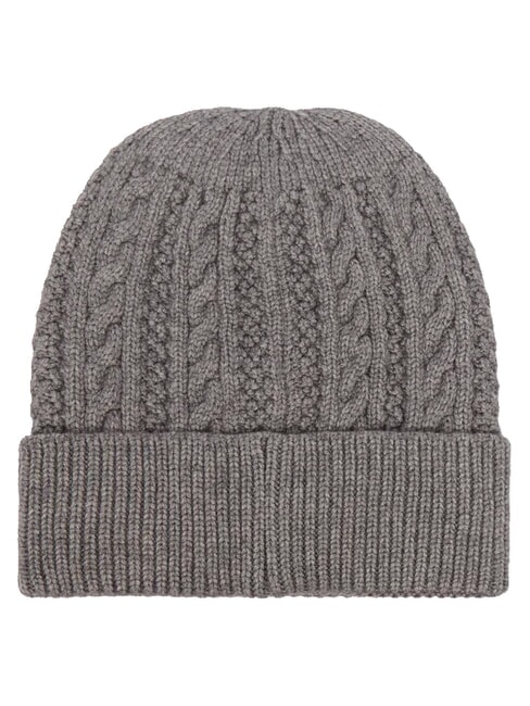 FRANCES KNITTED Gorro de punto con pu&ntilde;o gris - Sombreros