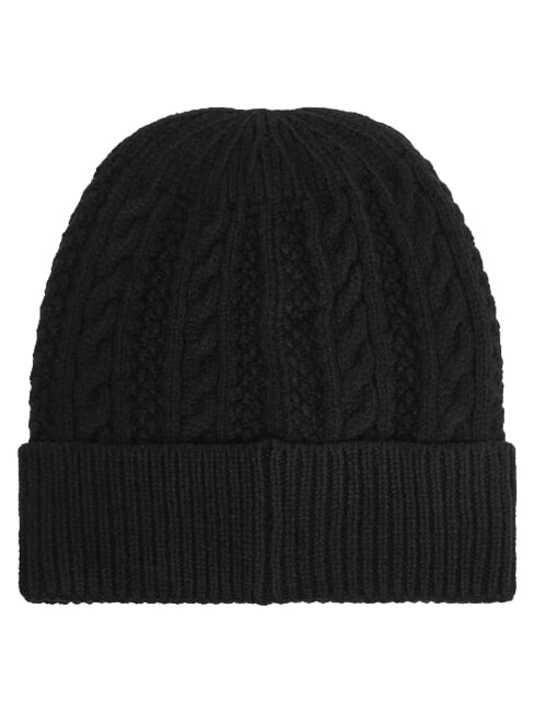 FRANCES KNITTED Gorro de punto con pu&ntilde;o NEGRO - Sombreros