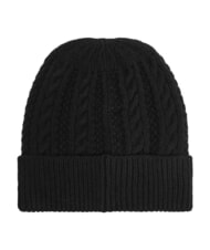 GUESS FRANCES KNITTED Gorro de punto con pu&ntilde;o NEGRO - Sombreros - 2