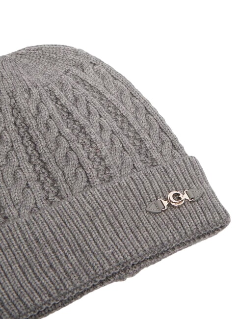FRANCES KNITTED Gorro de punto con pu&ntilde;o gris - Sombreros