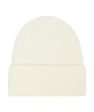 GUESS KNITTED Gorra con pu&ntilde;o y logo en el lateral. OFFWHITE - Sombreros - 2