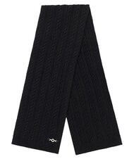 GUESS FRANCES KNITTED Bufanda con trabajo de trenzado NEGRO - Bufandas - 2